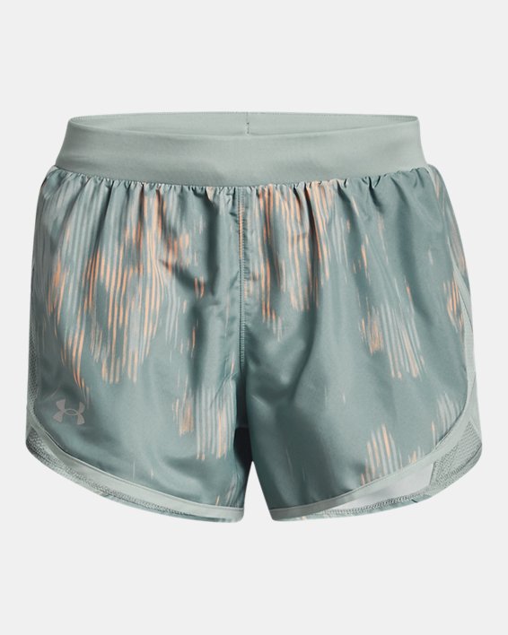 Women's UA Fly-By 2.0 Printed Shorts, Gray, pdpMainDesktop image number 5
